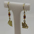 Orecchini oro 18k donna pendente con pietre di colore gr 3,10 | Gioiellitosti.it